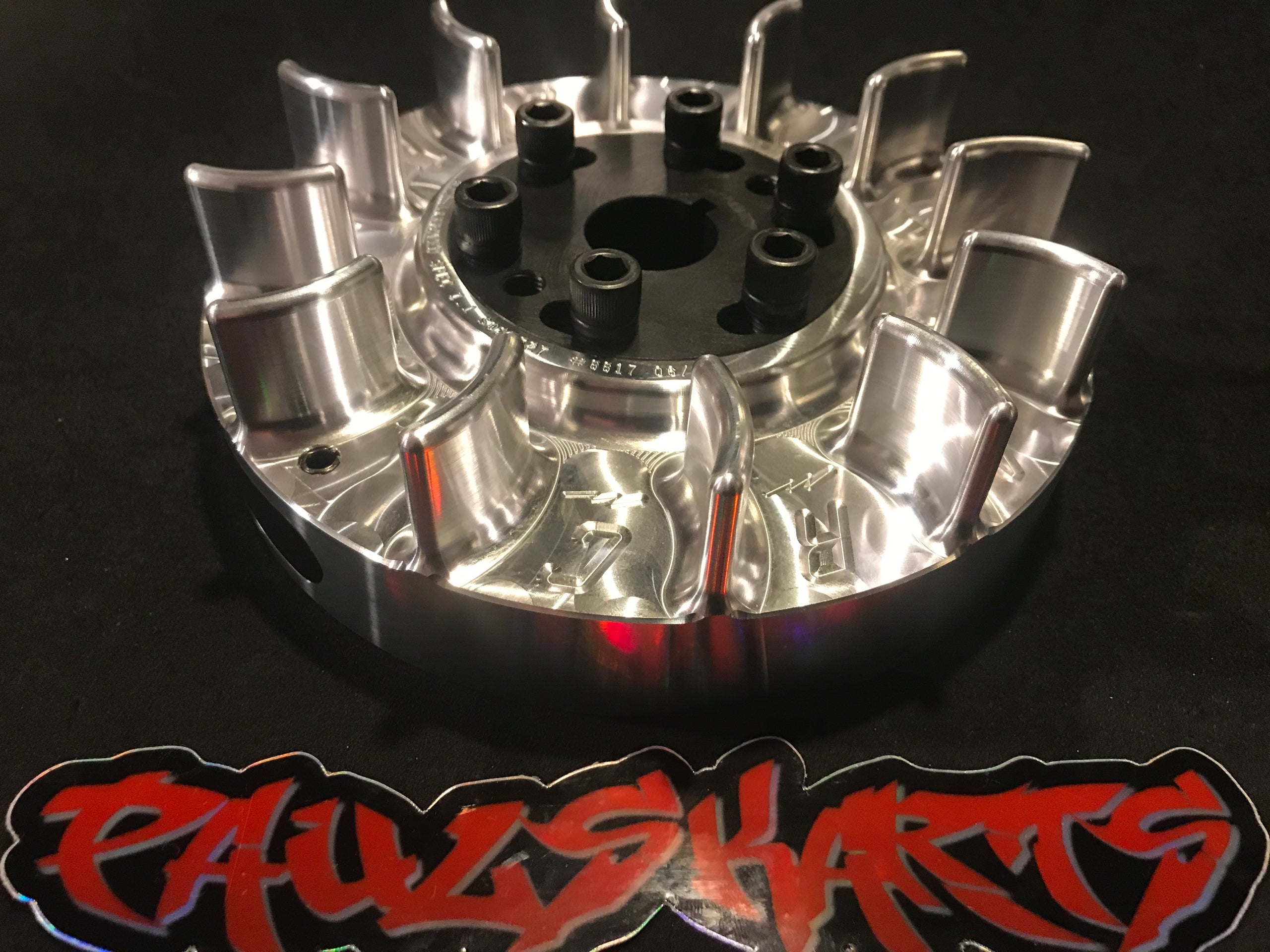 Flywheel, Billet, Small Diameter 6607, With Fins, Fits GX390, predator